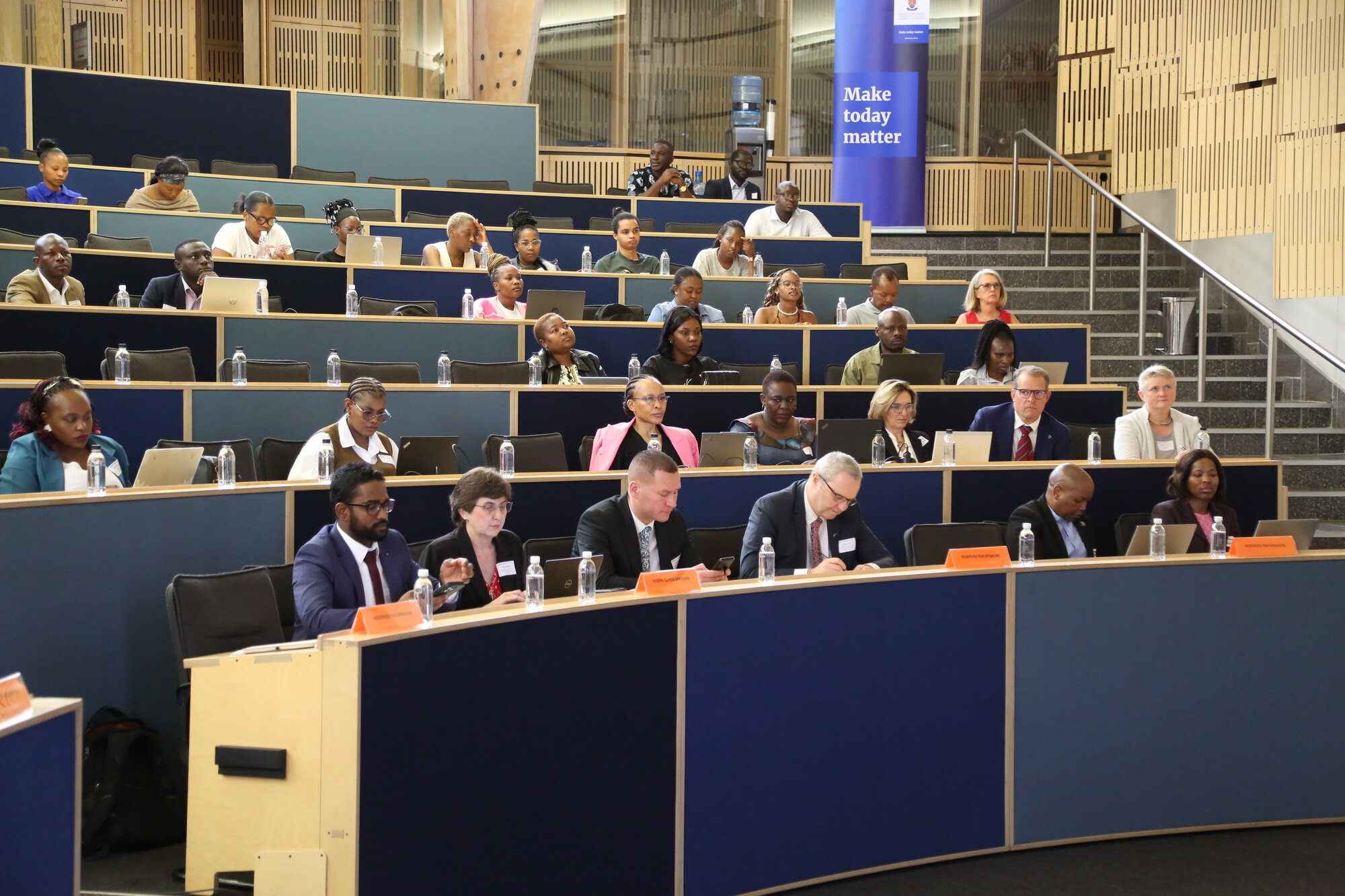 Plenary room at opening ceremony.