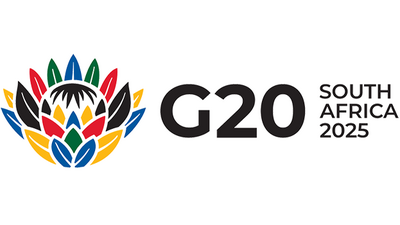 Logo des G20-Gipfels in Johannesburg 2025