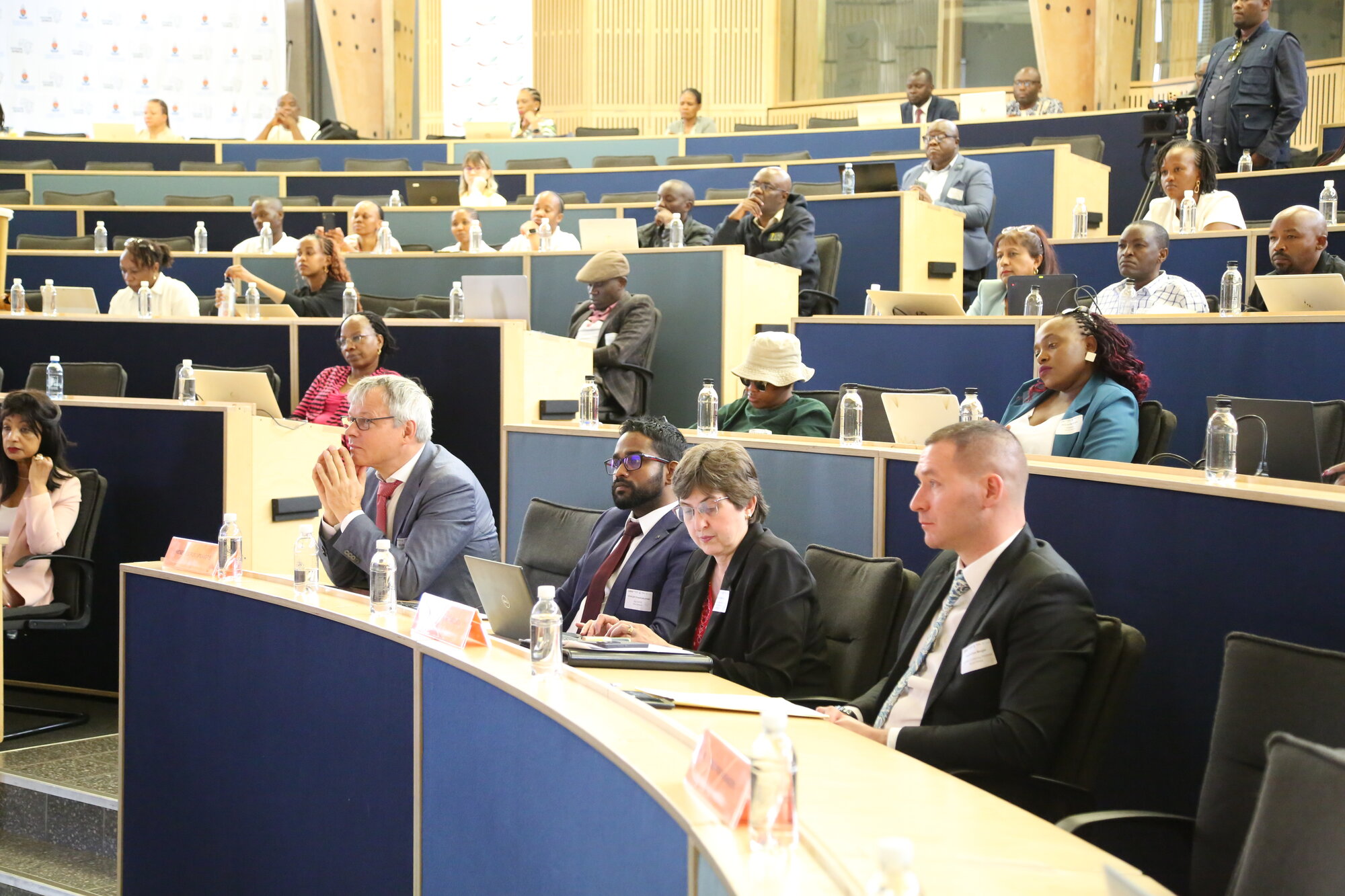 Plenary room at opening ceremony.