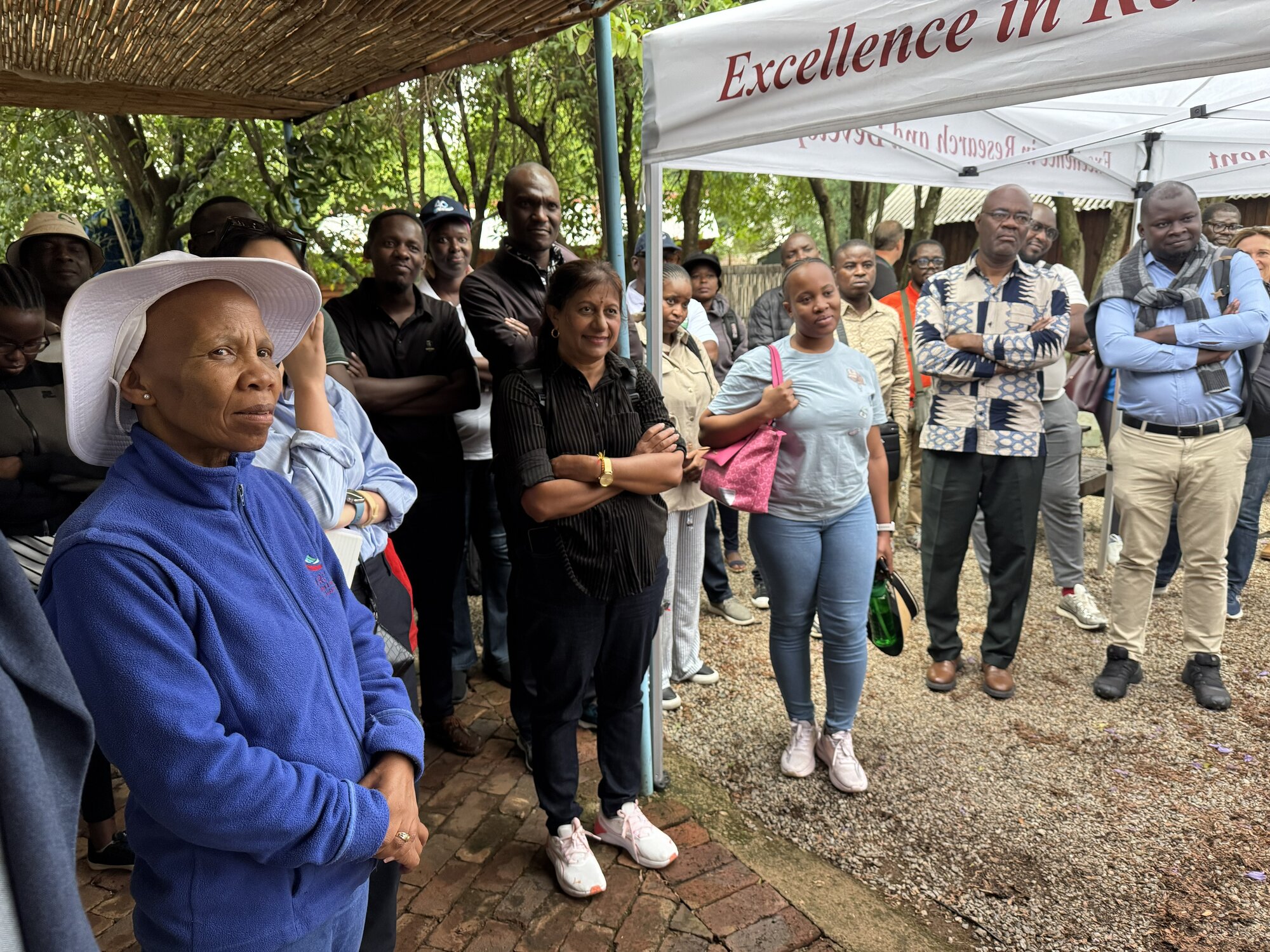 Participants at site visit at Urban Aquaponics