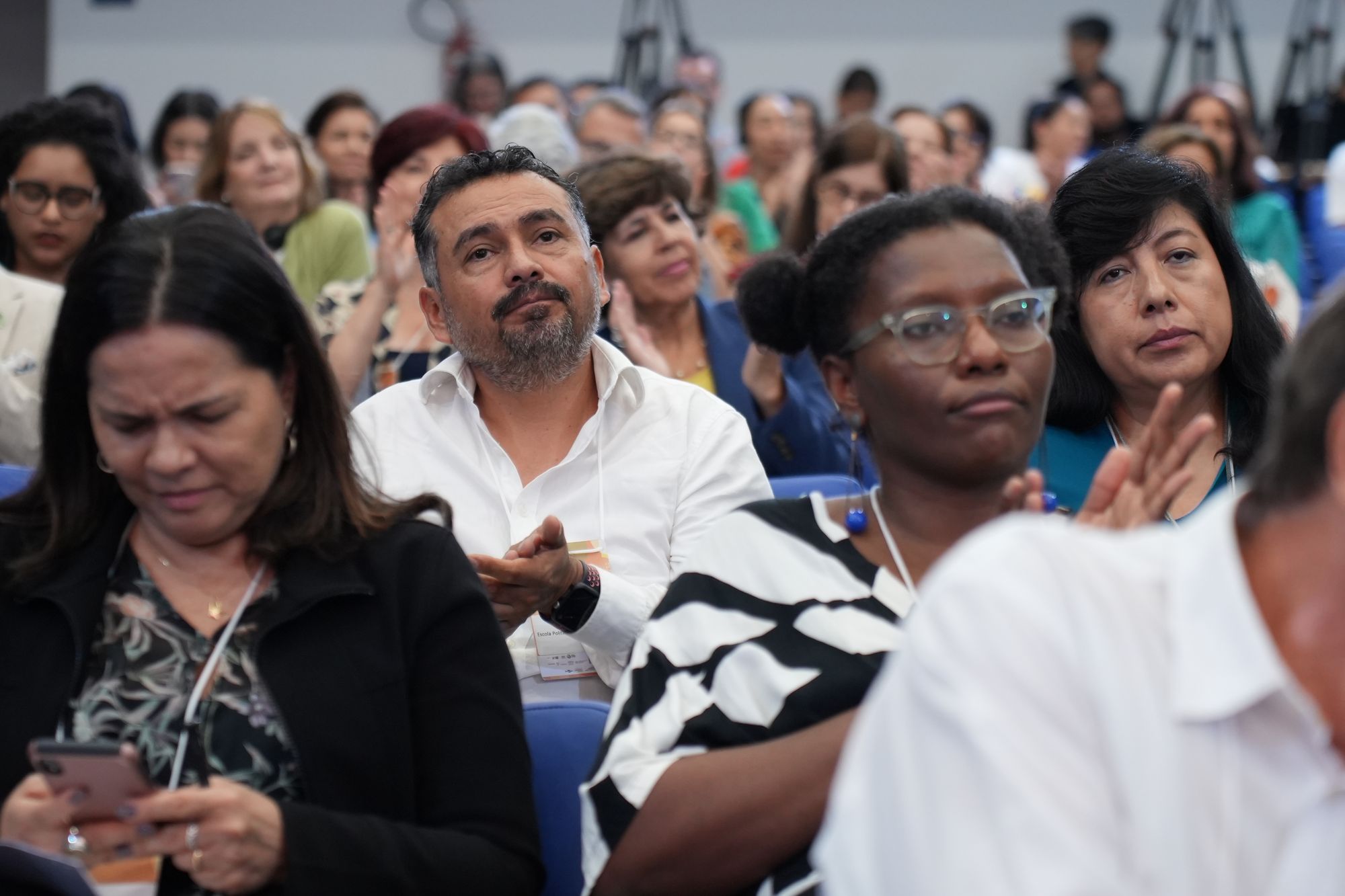 Participants from various LAC countries watching the sessions.