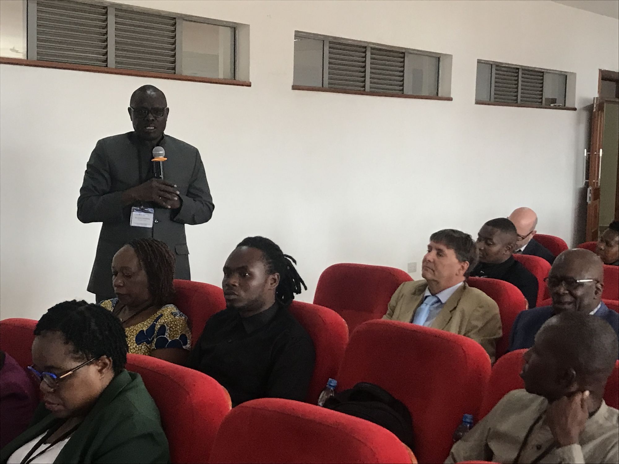 Dr Laila Lokosang from African Union introduces himself.