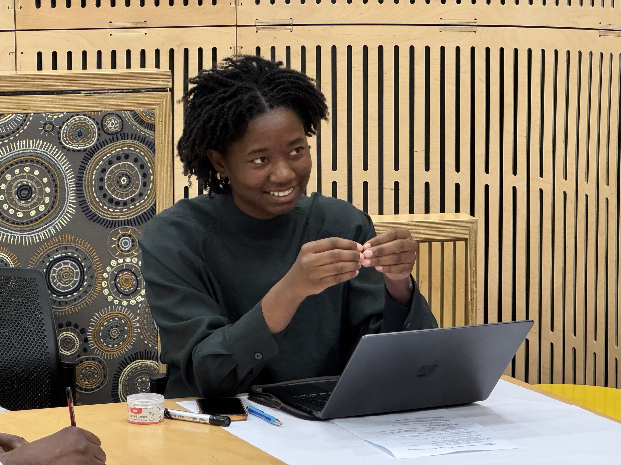 Rachel Collie (Sustainable Development Solution Network, SDSN, France) facilitating break out discussion #8