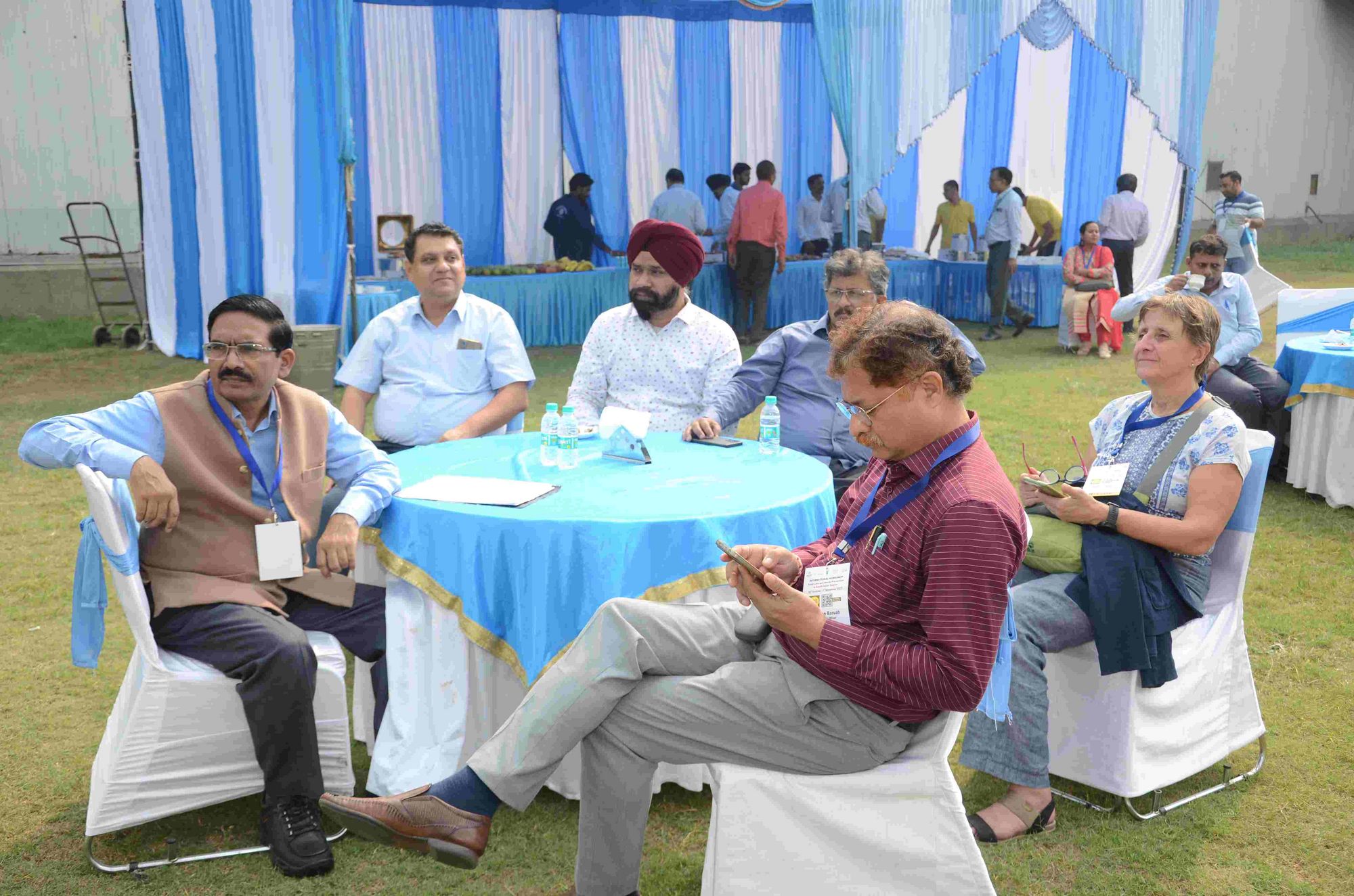 Participants listen to the introduction of Mother Dairy Fruit & Vegetable Private Limited.