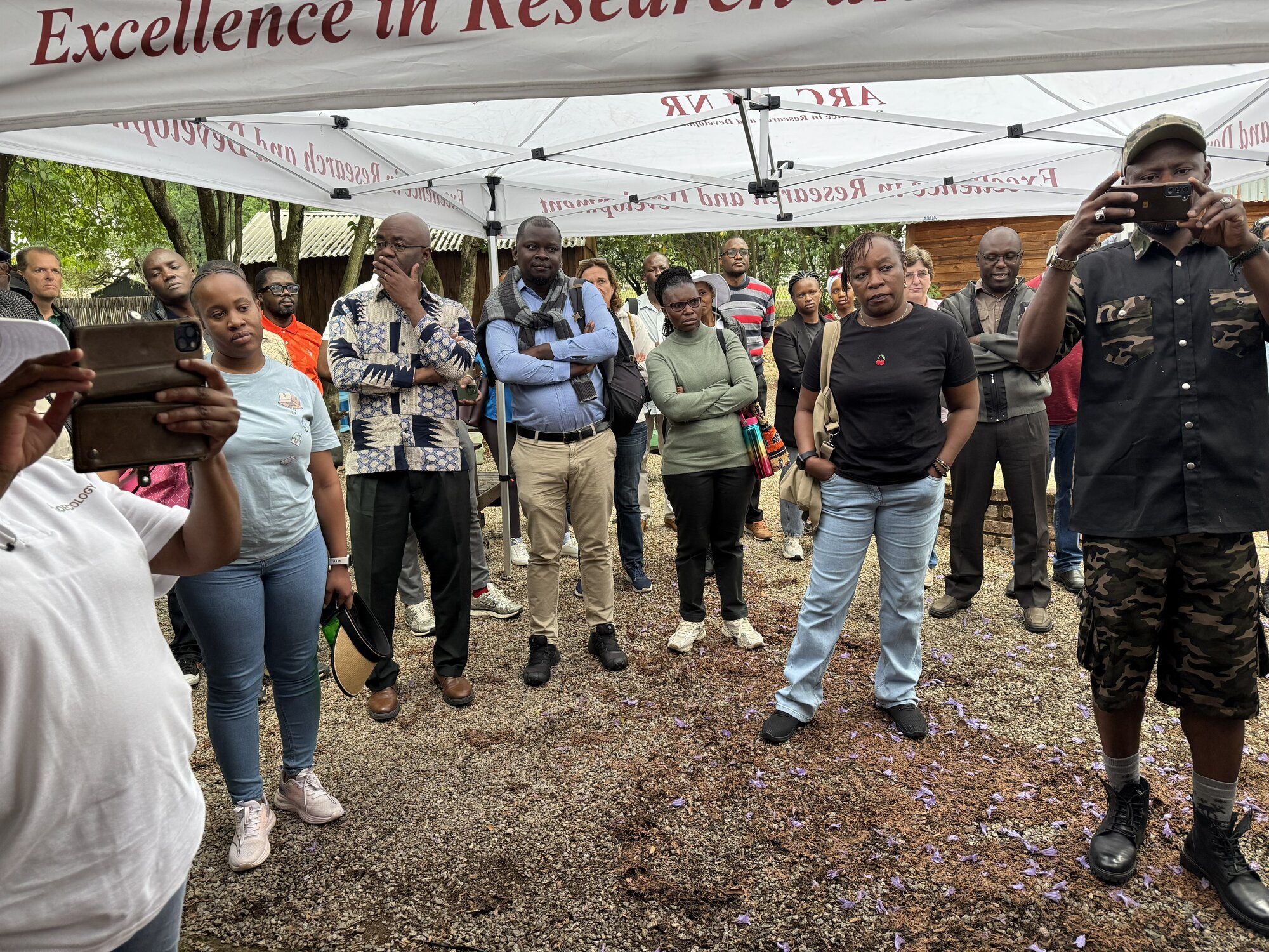 Participants at site visit at Urban Aquaponics