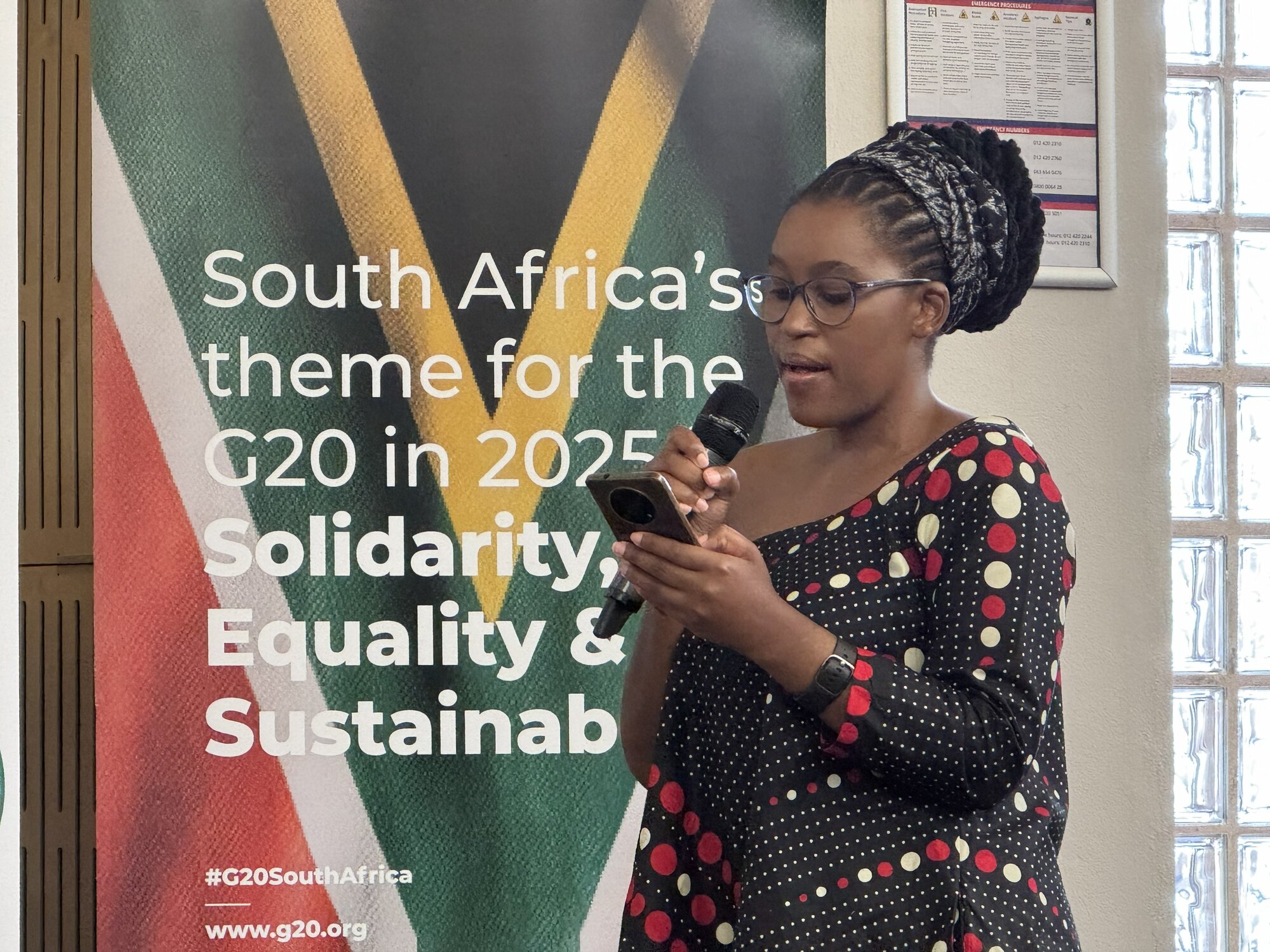 Nqobile Masondo (Agricultural Research Center, ARC, South Africa) chairing session 3