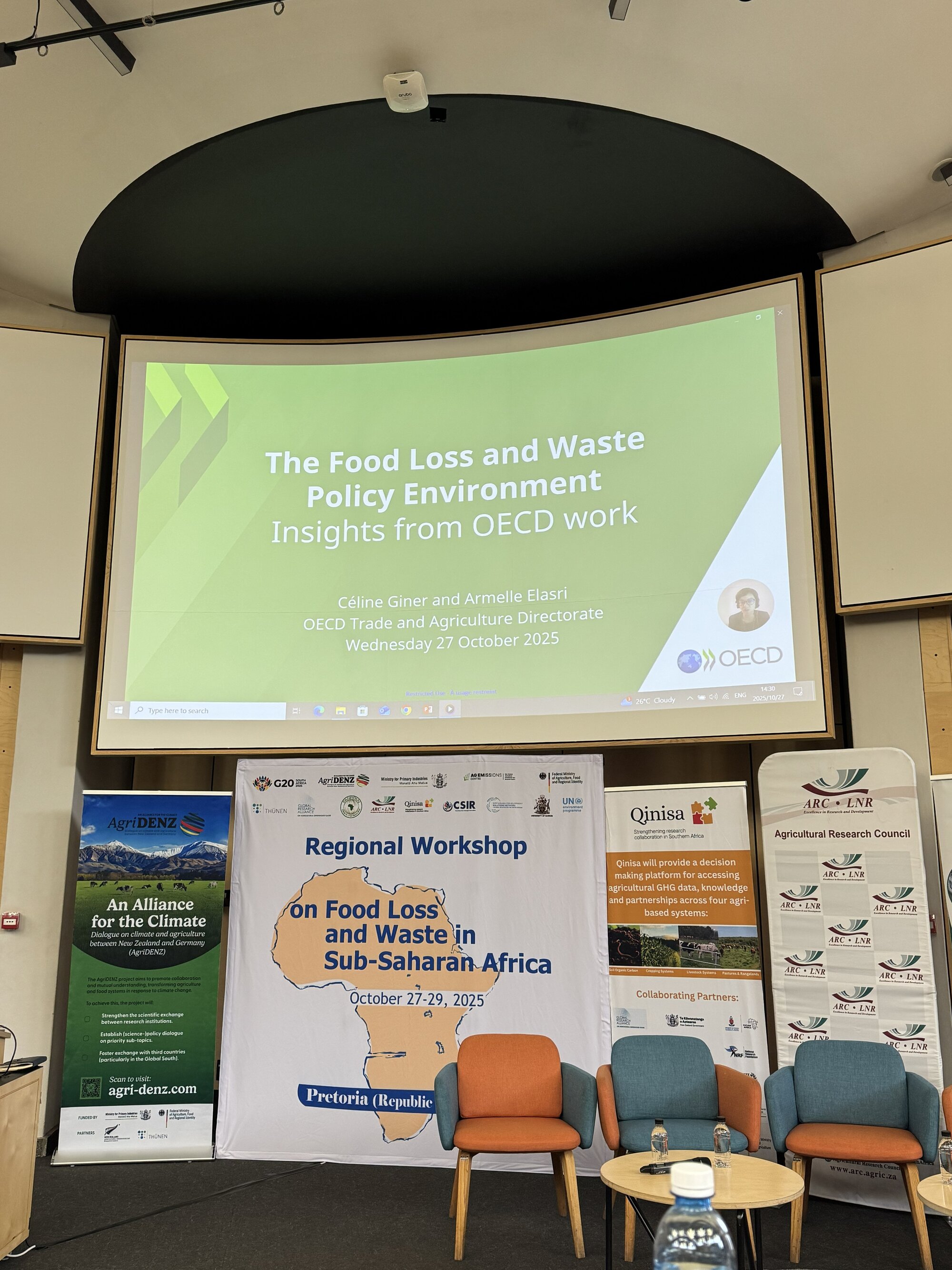 the input provided by Celine Giner & Armelle Elasri (Organisation for Economic Co-operation and Development, OECD, France) was prerecorded 